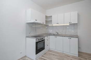 kuchyně - Prodej bytu 2+kk v osobním vlastnictví 48 m², Brno
