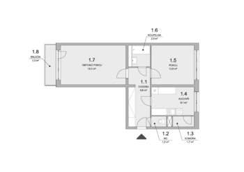 Prodej bytu 2+1 v osobním vlastnictví 60 m², Ostrava