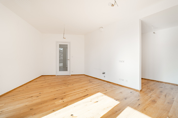 Obývací pokoj - Pronájem bytu 1+kk v osobním vlastnictví 37 m², Praha 4 - Nusle