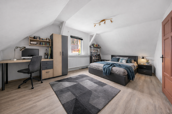 NÁVRH - budoucí stav podkrovní pokoj - Prodej domu 160 m², Mimoň