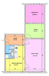 Prodej bytu 2+1 v osobním vlastnictví 65 m², Borovany