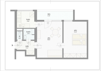 Prodej bytu 2+1 v osobním vlastnictví 54 m², Praha 4 - Michle