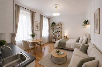 VIZUALIZACE - Prodej bytu 1+kk v osobním vlastnictví 23 m², Praha 1 - Nové Město