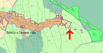 Prodej pozemku 1745 m², Červená Voda