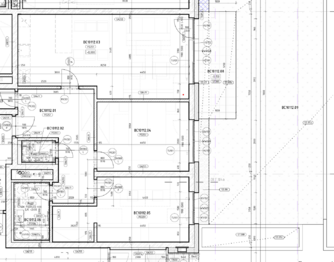 2D PŮDORYS - KÓTY - Pronájem kancelářských prostor 91 m², Praha 9 - Vysočany