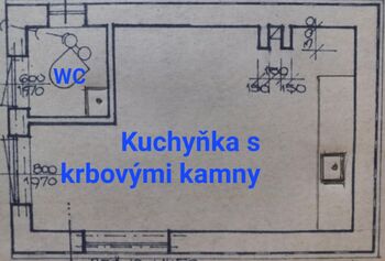 Orientační plánek přízemí. - Prodej chaty / chalupy 76 m², Cheb