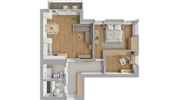 Pronájem bytu 3+kk v osobním vlastnictví 62 m², Jesenice