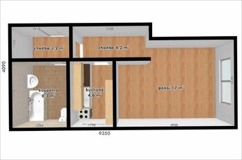 Pronájem bytu 1+1 v osobním vlastnictví 37 m², Kuřim
