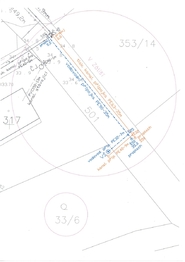 Návrh sítí - voda, kanalizace - Prodej pozemku 1045 m², Vonoklasy