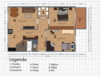 Prodej bytu 3+1 v osobním vlastnictví 74 m², Brno