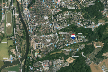 situační mapa - Pronájem bytu 3+1 v osobním vlastnictví 62 m², Praha 4 - Modřany