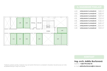 Pronájem kancelářských prostor 17 m², Ostrava