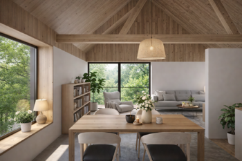 vizualizace interiéru - obytný prostor - Prodej pozemku 600 m², Sušice