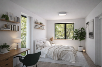 vizualizace interiéru - ložnice - Prodej pozemku 600 m², Sušice