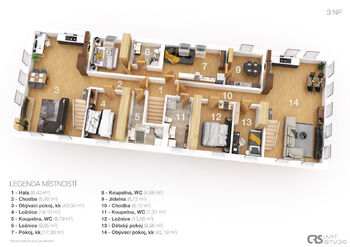 Prodej nájemního domu 1235 m², Mařenice