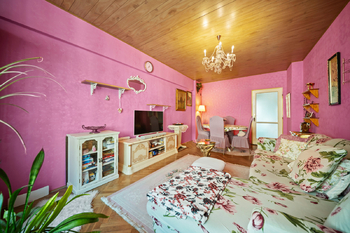 Obývací pokoj - Prodej bytu 3+1 v osobním vlastnictví 69 m², Praha 3 - Žižkov