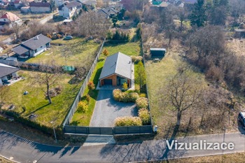 Stavební pozemek Lešany Nelahozeves Vizualizace - Prodej pozemku 1100 m², Nelahozeves