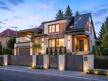 Vizualizace domu po možné přestavbě - Prodej domu 272 m², Praha 9 - Hloubětín