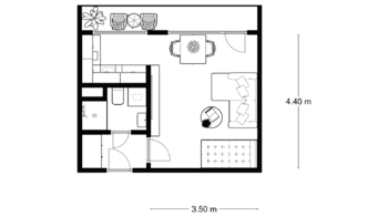 Pronájem bytu 1+kk v osobním vlastnictví 27 m², Praha 4 - Krč