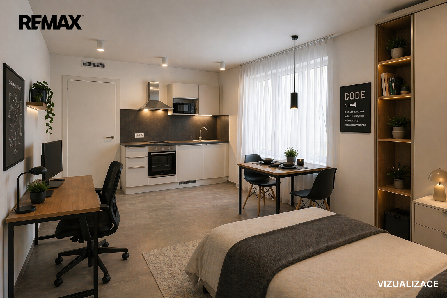 Pronájem bytu 1+kk v osobním vlastnictví, 28 m2, Brno