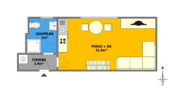 Pronájem bytu 1+kk v osobním vlastnictví 28 m², Brno