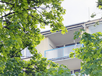 Balkon detail - Prodej bytu 2+1 v osobním vlastnictví 63 m², Chodov