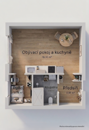 Prodej bytu 1+1 v osobním vlastnictví 30 m², Praha 4 - Chodov