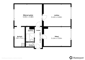 Prodej bytu 3+1 v osobním vlastnictví 76 m², Velké Březno