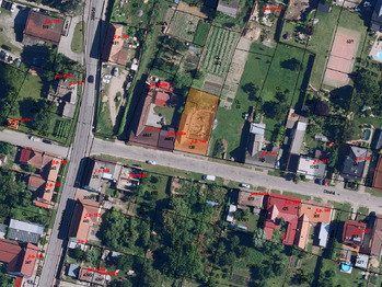 Katastrální mapa - Prodej domu 120 m², Hrabětice