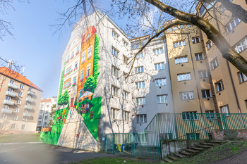Pohled na dům - Prodej bytu 2+kk v osobním vlastnictví 47 m², Praha 8 - Libeň