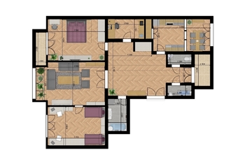 Prodej bytu 3+1 v osobním vlastnictví 134 m², Praha 6 - Dejvice