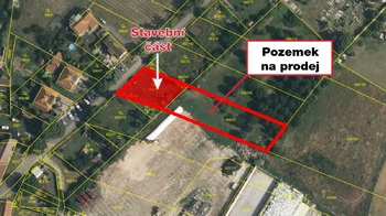 Katastrální mapa - Prodej pozemku 1914 m², Račiněves