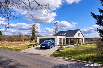 Vizualizace možné stavby - Prodej pozemku 1914 m², Račiněves