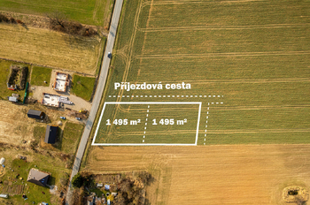 Prodej pozemku 1495 m², Malovice