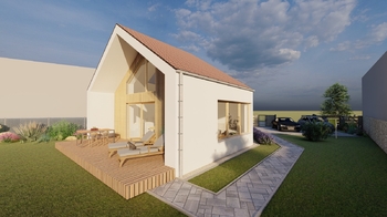 VIZUALIZACE - Prodej domu 92 m², Hořiněves