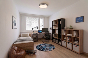 Vizualizace: Ložnice - Prodej bytu 3+1 v osobním vlastnictví 76 m², Praha 4 - Modřany