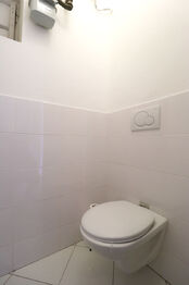 Samostatné WC - Pronájem bytu 1+kk v osobním vlastnictví 26 m², Praha 7 - Holešovice