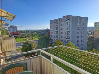 výhled z balkonu - Pronájem bytu 2+kk v osobním vlastnictví 37 m², České Budějovice