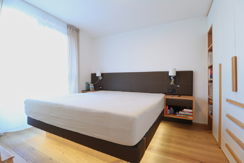 1. ložnice - Pronájem bytu 3+kk v osobním vlastnictví 72 m², Praha 9 - Vysočany