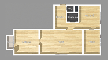 Prodej bytu 3+1 v družstevním vlastnictví 65 m², Prachatice