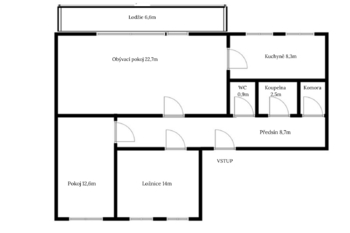 Prodej bytu 3+1 v osobním vlastnictví 70 m², Praha 6 - Veleslavín