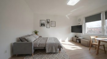 Vizualizace - Prodej bytu 1+kk v osobním vlastnictví 24 m², Těšany