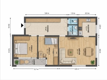 Prodej bytu 3+kk v osobním vlastnictví 85 m², Praha 10 - Strašnice