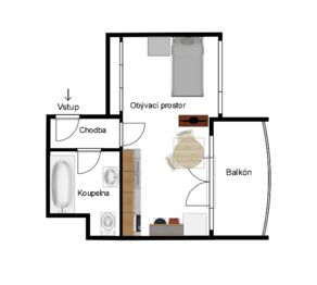 Prodej bytu 1+kk v osobním vlastnictví 32 m², Praha 10 - Strašnice