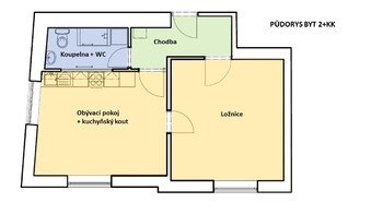 Pronájem bytu 2+kk v osobním vlastnictví 51 m², Ostrava