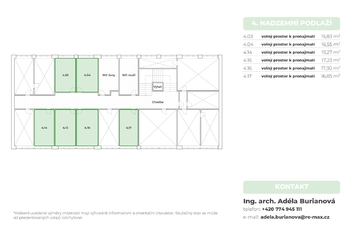 Pronájem kancelářských prostor 17 m², Ostrava