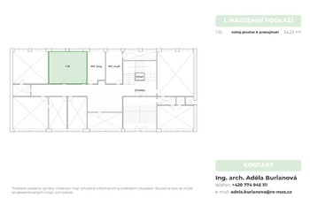 Pronájem kancelářských prostor 17 m², Ostrava