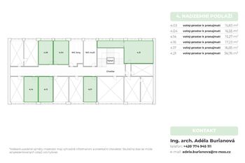 Pronájem kancelářských prostor 17 m², Ostrava