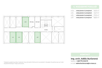 Pronájem kancelářských prostor 17 m², Ostrava