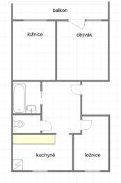 plánek bytu 2NP - Prodej nájemního domu 792 m², Sobotín